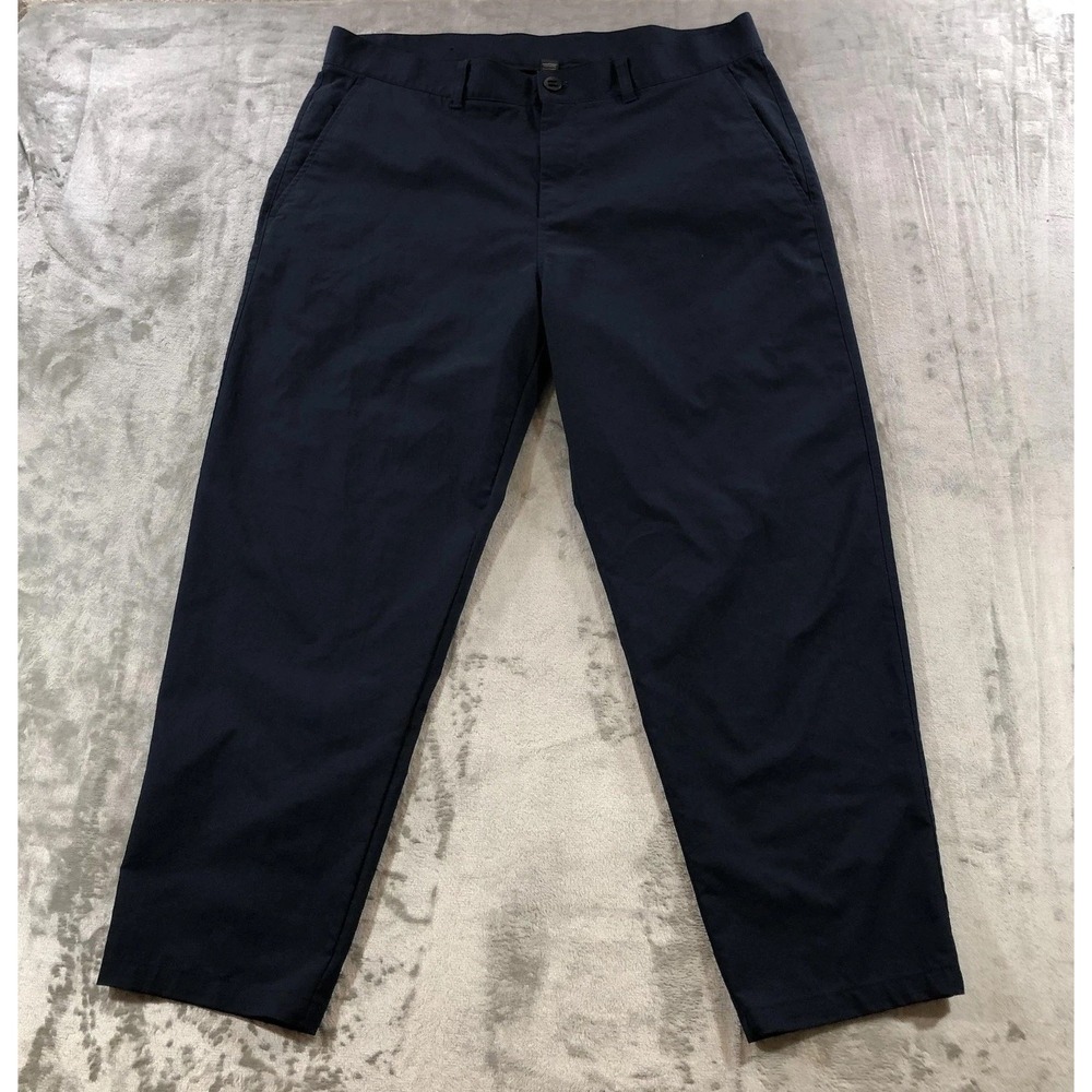 Lululemon Pants Mens 38 Navy Blue Stretch Chino Casual Tapered Work LM5AYES
